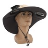 Detachable Sun Fan Hat 3 Speeds Adjustable UPF50 Breathable Wide