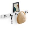 SONGMICS Coat Rack Wall Mount, Coat Hooks Wall Mounted, 5