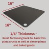 ThermiChef 16" by 16" Pizza Steel (1/4" Thickness) - Multipurpose