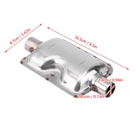 Diesel Heater Exhaust Silencer, 24 mm Silencer Heating Exhaust Silencer with Clamp Screw for Eberwebasto Heating