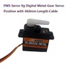 2Pcs FMS Servo 9g Digital Metal Gear Servo Positive with