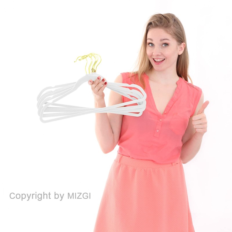 MIZGI Premium Velvet Hangers Pack 30 Pcs Heavyduty - Non