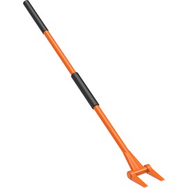 Insaga Demolition Tools - 2mm Steel Demo Deck Board Removal Tool for Wood Floors & Drywall Removal - Wrecking Bar for Contractors, Restoration, 58'' Straight Handle for a Good Lever