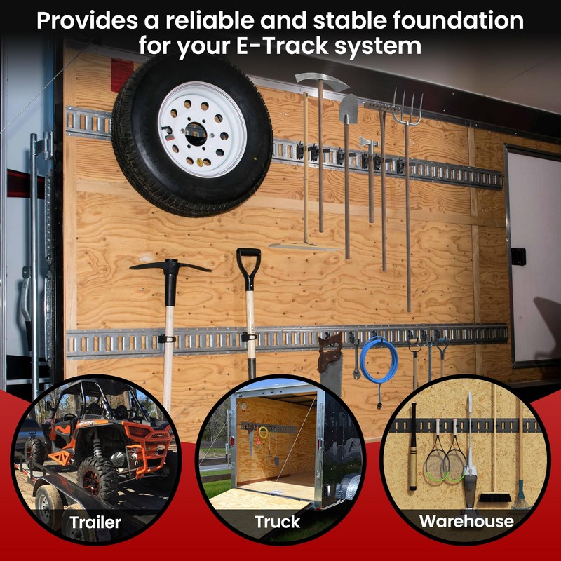 4 Pcs E Track Plate | E-Track Backing Plate Installation