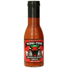 Wing Time Buffalo Wing Sauce, Hot, 13 Ounce