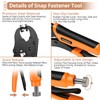 Snap Fastener Tool, Kamtop Heavy Duty Snap Button Plier with