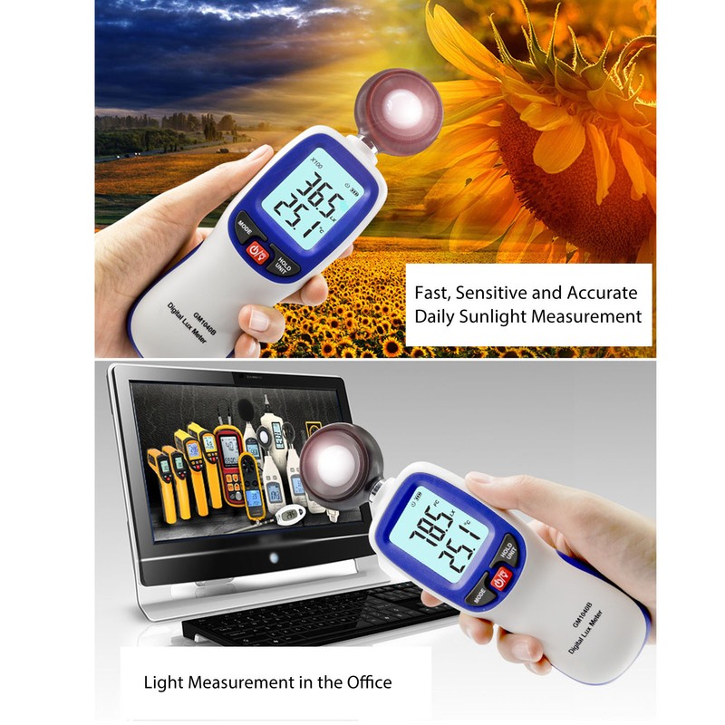 Digital Illuminance Meter High Accuracy Multifunctional Digital Light Meter for