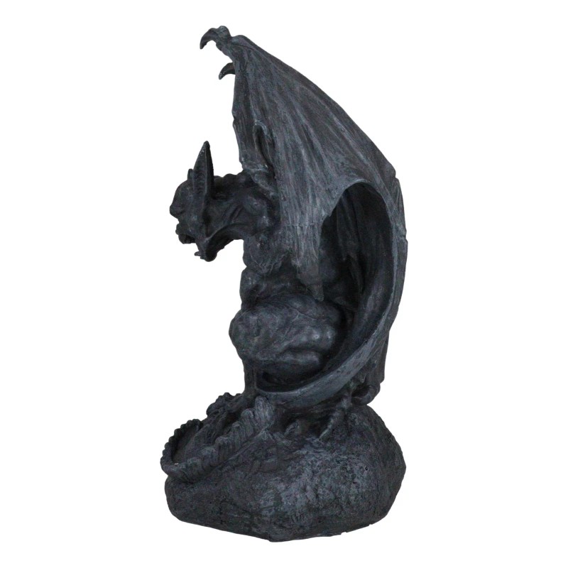 Ebros Warden Large Cathedral Guardian Crouching Winged Gargoyle Statue 12.5"H