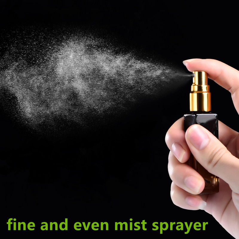 Yikimyfo Glass Refillable Perfume Bottle, 3 Pcs 9ML/0.3oz Travel Perfume