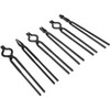 Yoursme Beginner Blacksmith Tongs Set: 1/4 Flat Jaw, Pick Up,