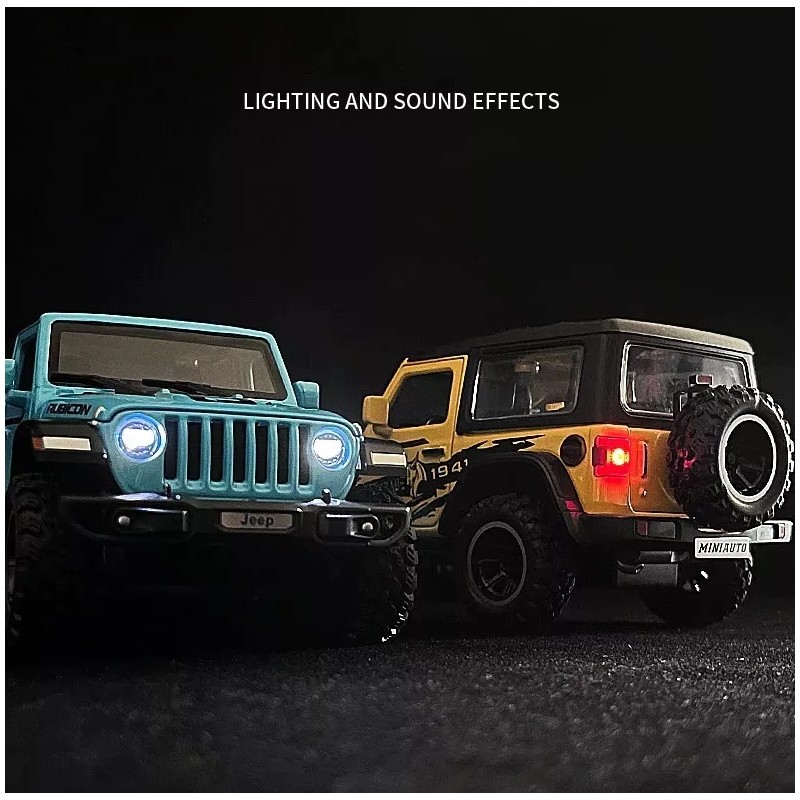 Jeep Rubicon A Escala Con Luces 1:32 Edición 1941 Wrangler
