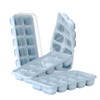 DOQAUS Ice Cube Tray with Lids - 4 Pack Stackable