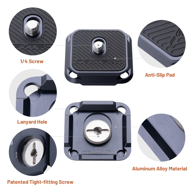 PGYTECH Quick Release Plate Arca-Swiss Compatible