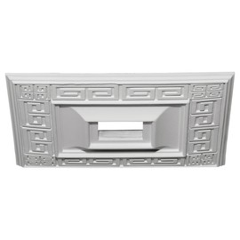 Ekena Millwork CM18ER Eris Ceiling Medallion, 18"W x 18"H x 3 1/2"ID x 1 1/8"P (Fits Canopies up to 9 7/8"), Factory Primed