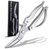 Kitchen Scissors for Chicken Poultry Shears: Heavy Duty Scissors Silver