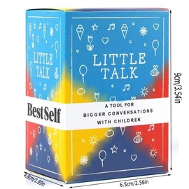 Little Talk Conversation Cards, 150 Questions for Children Ages 5-14, Family Discussion Prompts, 6 Categories
