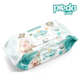 PREDO BABY WIPES  ULTRA SOFT 72 CT / PACK -  2 packs