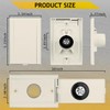 HASMX 775590A Central Vacuum Inlet Valve Plate, Low Voltage Inlet