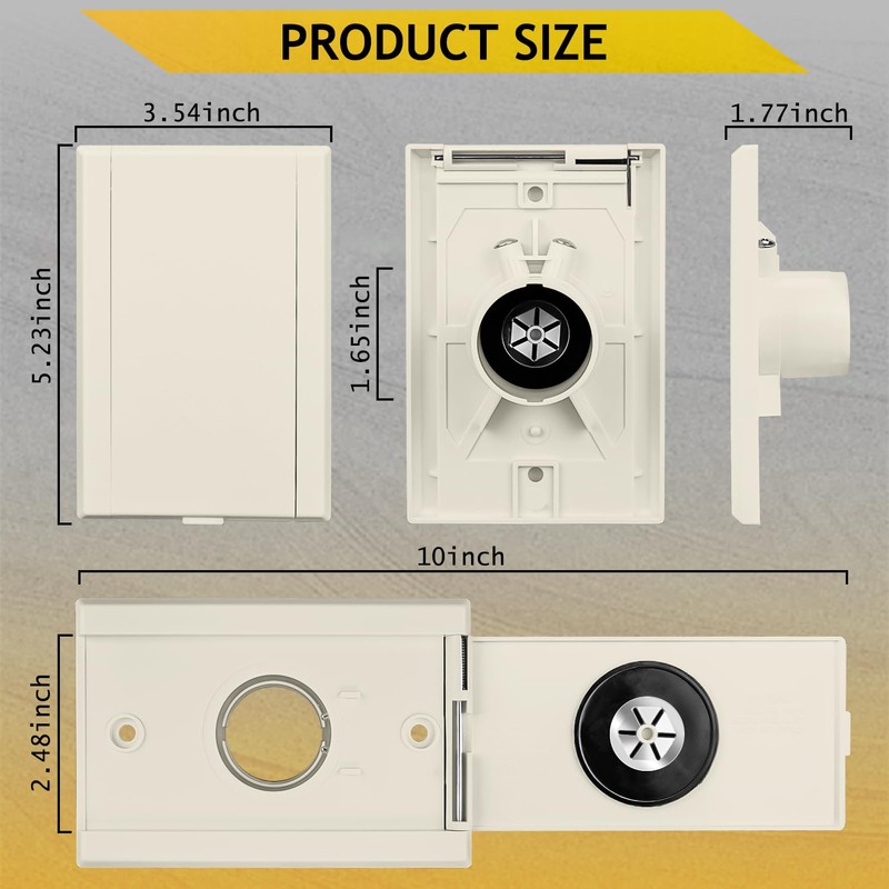 HASMX 775590A Central Vacuum Inlet Valve Plate, Low Voltage Inlet