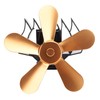 Wall Mounted Fireplace Fan 5 Blade Heat Powered Wood Stove