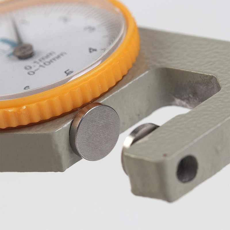WUTA Leather Thickness Gauge Measuring Tools 0-10mm/0.1mm Dial Thickness Gauge