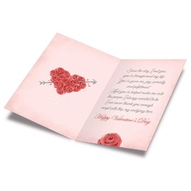 Wife Valentine's Day Card | Prime Greetings | Made in America | Eco-Friendly | Thick Card Stock with Premium Envelope 5in x 7.75in | Packaged in Protective Mailer