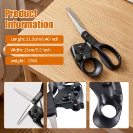 2026 Upgraded Laser Guided Scissors for Fabric Cutting, Cuts Straight Fast with Professional Precision Laser Guide,Sewing Scissors for Quilting Home Craft Wrapping Gift with Ergonomic Handle