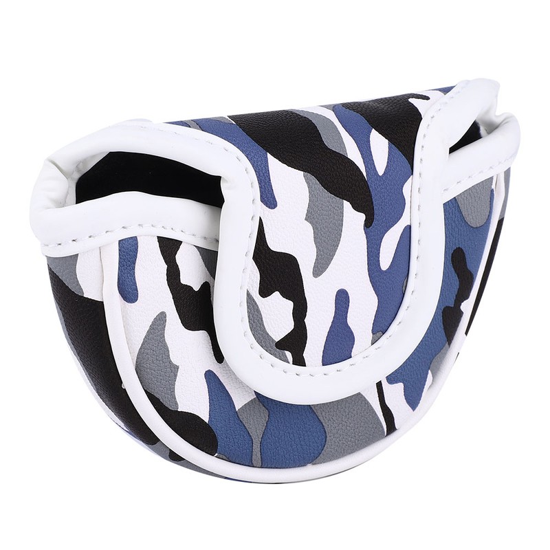 PU Leather Camouflage Semicircular Waterproof Magnetic Buckle Golf Putter Head