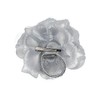 NYFASHION101 Women's Multifunction Rose Flower Sheer Petal Brooch Pin Hair