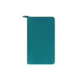 Filofax Compact Saffiano Zip Aquamarine Organiser