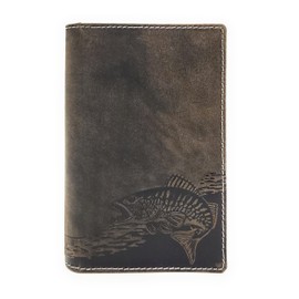 Genuine Leather Case Document Folder for Fishing Licence, Severely Disabled ID, Passport, Gun Licence, Hunting Licence, Vaccination Card etc., vintage, Classic