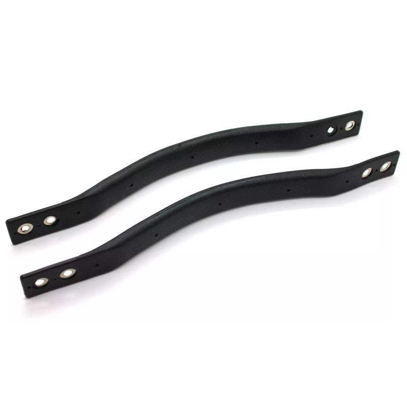 LatchWell NEW Black & Wood Interior Door Pull Straps /