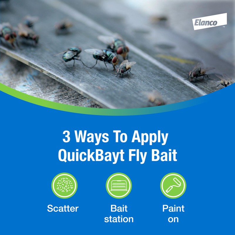 Elanco QuickBayt Fly Bait | Fast-Acting Nuisance Fly Insecticide |