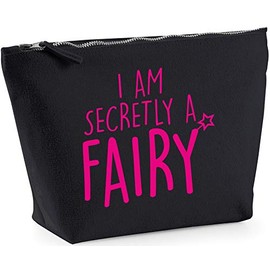 Hippowarehouse I am secretly a fairy printed make up cosmetic wash bag 18x19x9cm