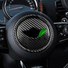 KUNGKIC Carbon Fibre Car Steering Wheel Centre Marking Cover Decorative