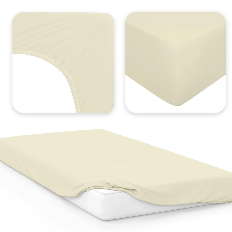 Jacobson Jersey Fitted Sheet, Cotton Bed Sheet (120 x 200