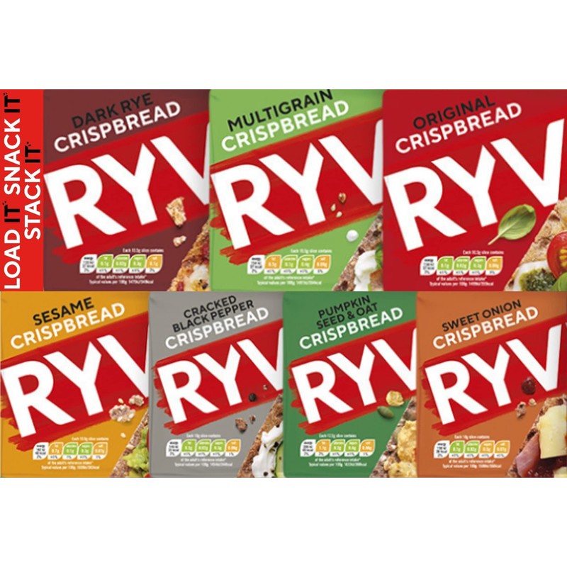 Ryvita Dark Rye Crispbread, 250 g