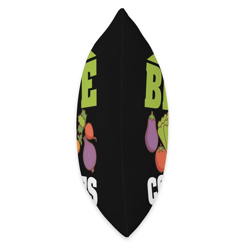 Every Bite Counts Veganism Design For Vegan Throw Pillow