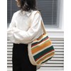 ENBEI Women's Shoulder Handbags Crocheted Bags Large knit bag Tote