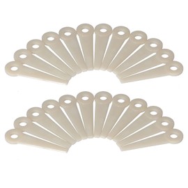 24 Piece Plastic Cutting Blades, 4111-007-1001 Replacement for PolyCut Lawn Mower Head Blade Plastic Trimmer Head Blades
