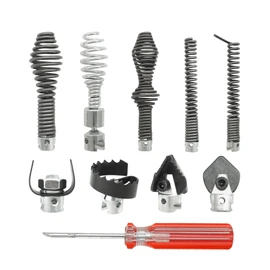 10-Piece Drain Snake Cutter and Auger Set Fits For RIDGID C8 5/8" Drain Snake Cable 62270