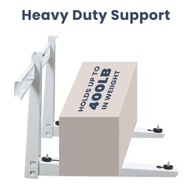 Mini Split Wall Mounting Bracket for 12000-36000 BTU Universal Air Conditioners Heat Pumps Compressors, Heavy Duty Support Bracket for Ductless Mini Split, HVAC, Compressor, Max Load 400 LB