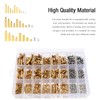 Knpwer 320 Pcs M2.5 Male Female Hex Brass Spacer Standoff