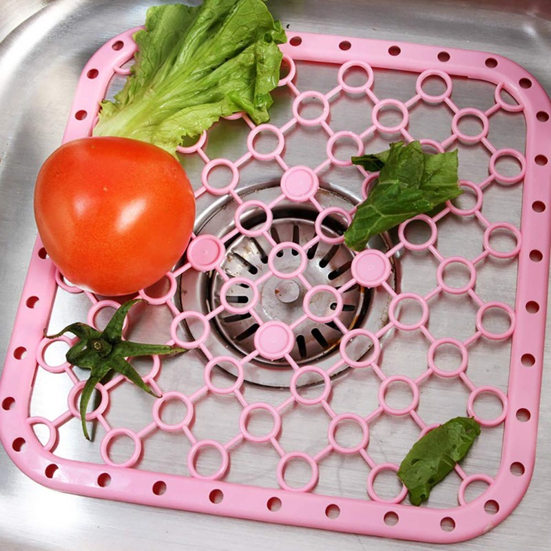 Sink Mat, PP Plastic Large Sink Protector Mat, Practical Dish