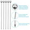Cocktail Picks, 16PCS Upgrade Stainless Steel Toothpicks Martini Olive Skewers,