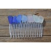Rainbow of Surf Tumbled Sea Glass Hair Comb