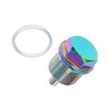 MACHSWON 1 Set M20x1.5 Multicolor Magnetic Oil Drain Plug Sump