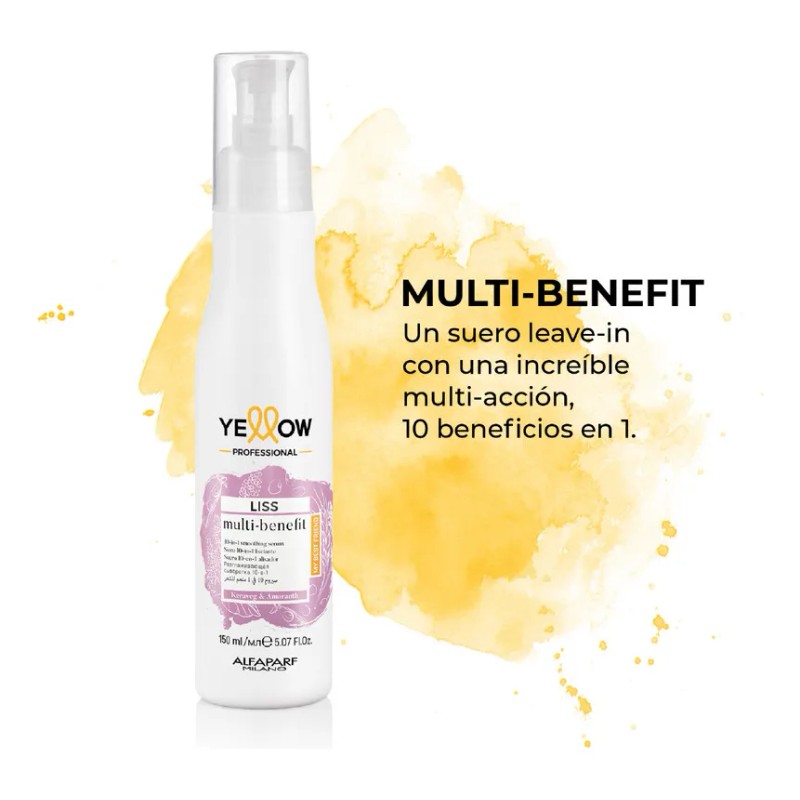 Suero 10-en-1 Multi-benefit Liss Keratin Liso Yellow 150ml