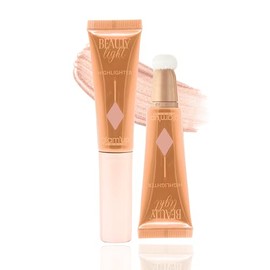 Glam'Up Paris – Beauty Light – flüssiger Highlighter – Highlighter – cremige Textur – Kissen zum Auftragen von Schwamm – Make-up für das Gesicht – Nr. 01 Sunrise