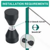 Mooche 3 cm Solid SUS304 Stainless Steel Shower Glass Door